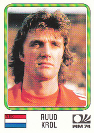 Ruud Krol WC 1974 Netherlands samolepka Panini World Cup Story #79